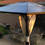 Residential Covered Gazebo, 6mm Bronze