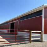 Horse Barn Sidelights, Corrugated Greca Clear