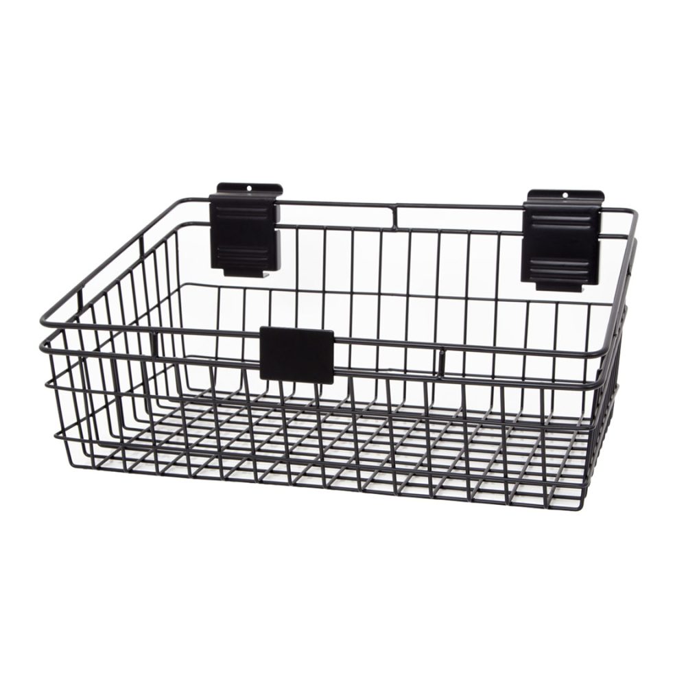 ez slatwall 18 inch wire basket