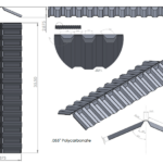 3 foot clear polycarbonate ridgecap
