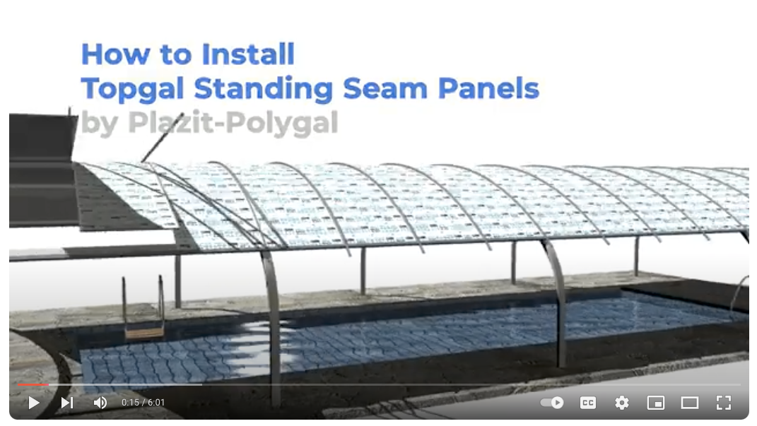 topgal standing seam panel installation