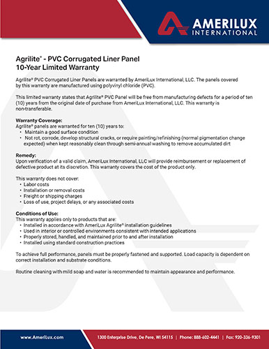 Agrilite Warranty