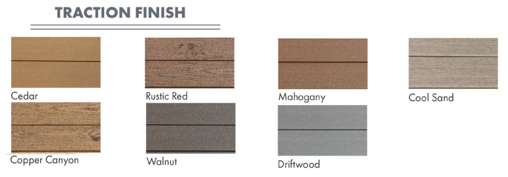 I.Dekk composite deck boards colors and finish