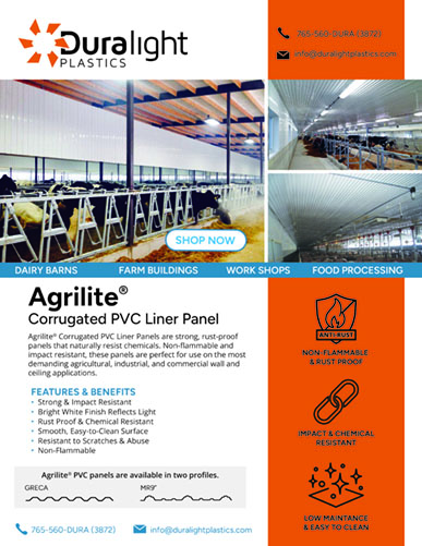 Agrilite PVC Corrugated Liner Panel Sell Sheet