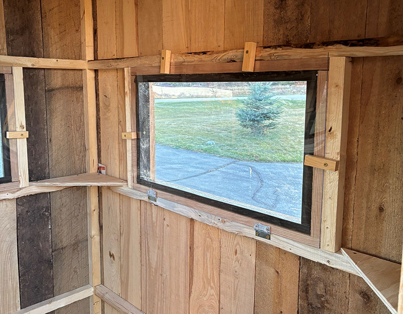 Deer Stand - Solid Sheet Polycarbonate Window