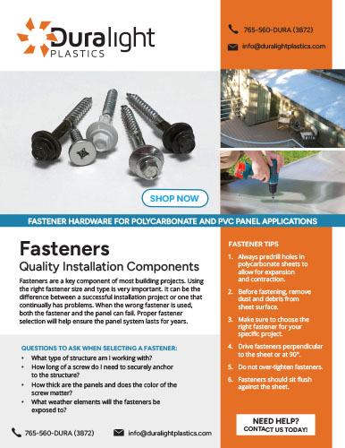 Duralight Fastener Sell Sheet