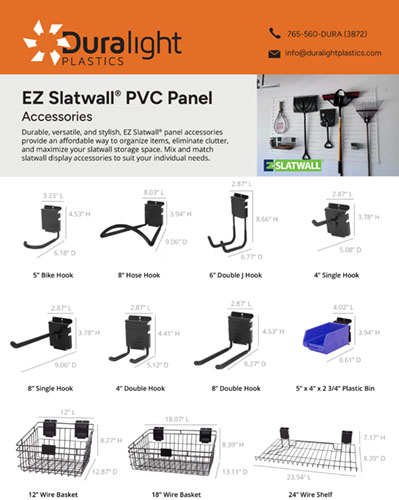 EZ Slatwall Panel Accessories