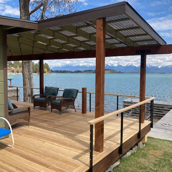 Flathead Lake Residential Deck Cover