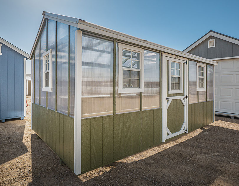 msc - free standing greenhouse exterior