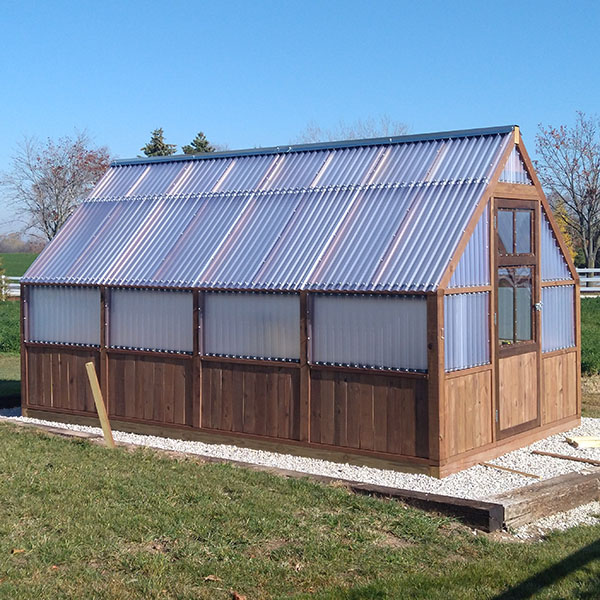 corrugated polycarbonate greenhouse covering