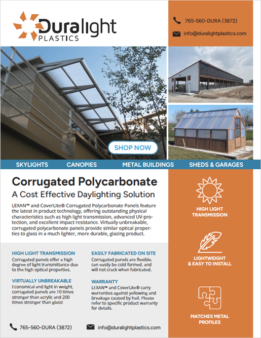 Duralight corrugated brochure