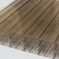 25mm 5 Wall X Structure THERMOCLEAR™ Plus Polycarbonate Panel with 2 Sided UV - Bronze