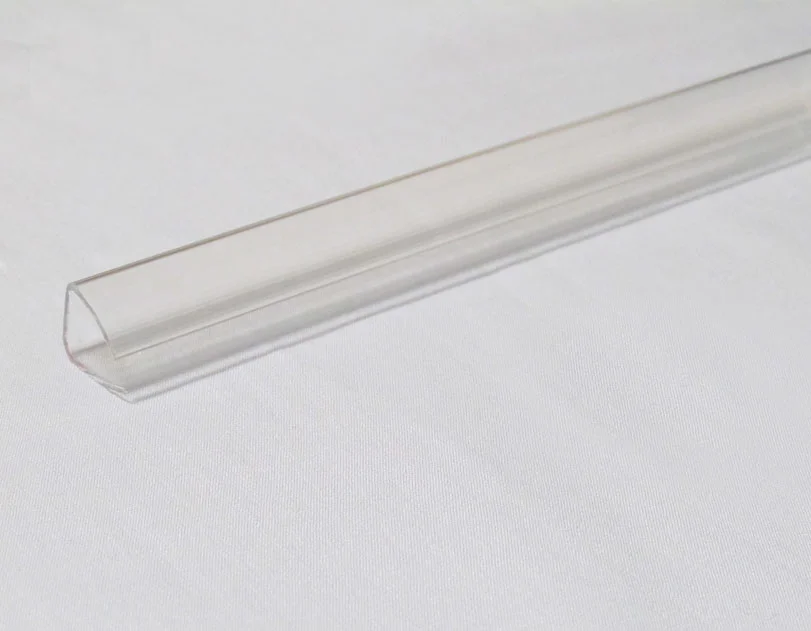 Profil polycarbonate de bordure et obturation Transparent, E : 10 mm, L :  210 cm