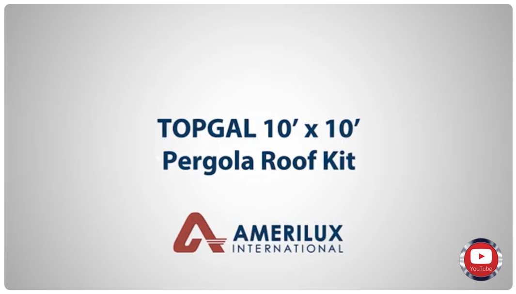 Topgal Pergola Roof Kit Install Video
